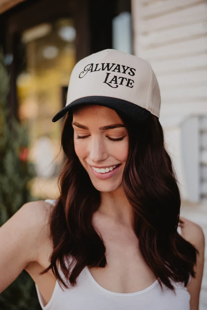 Always Late Vintage Trucker Hats for Women - Image 3