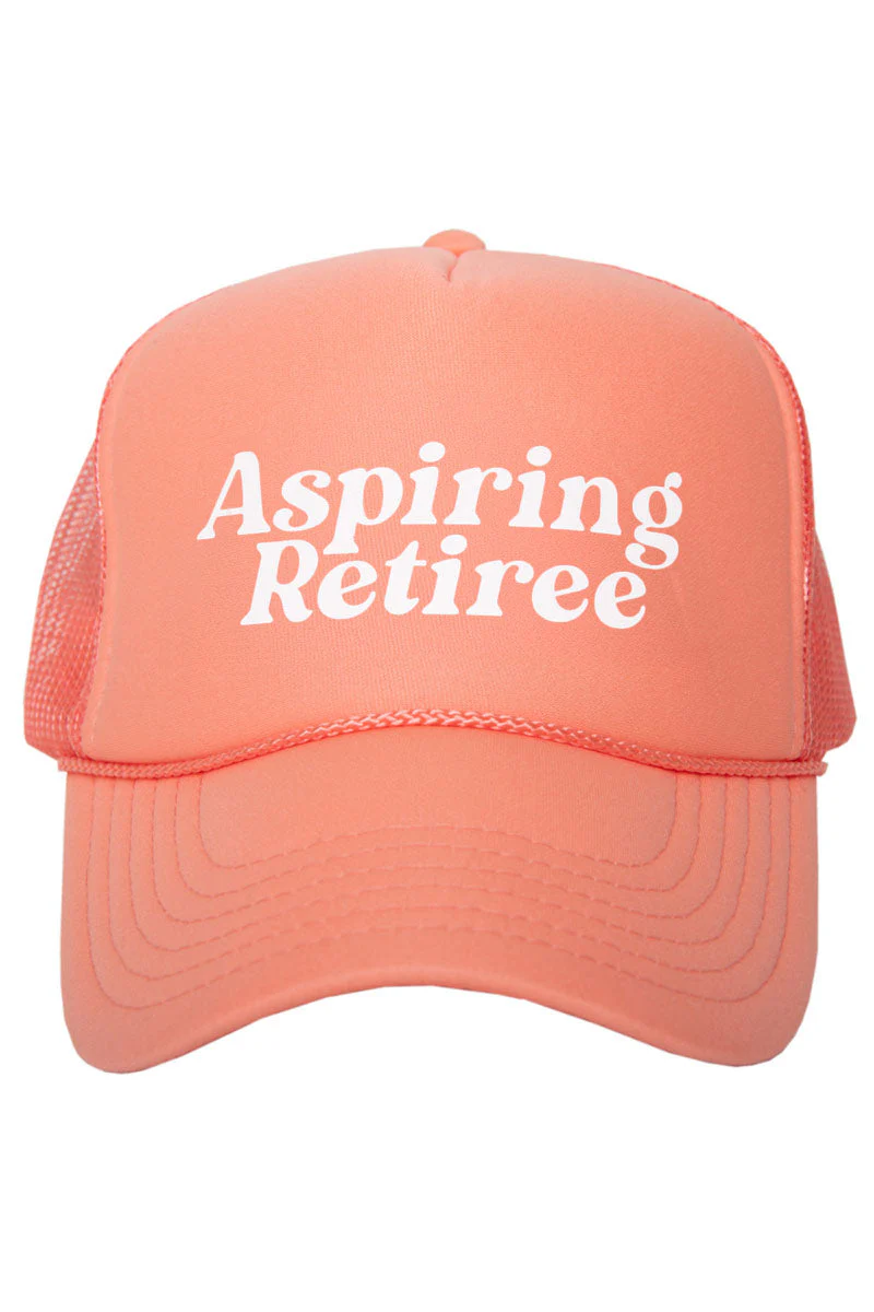 Aspiring Retiree Funny Trucker Hat - Image 5