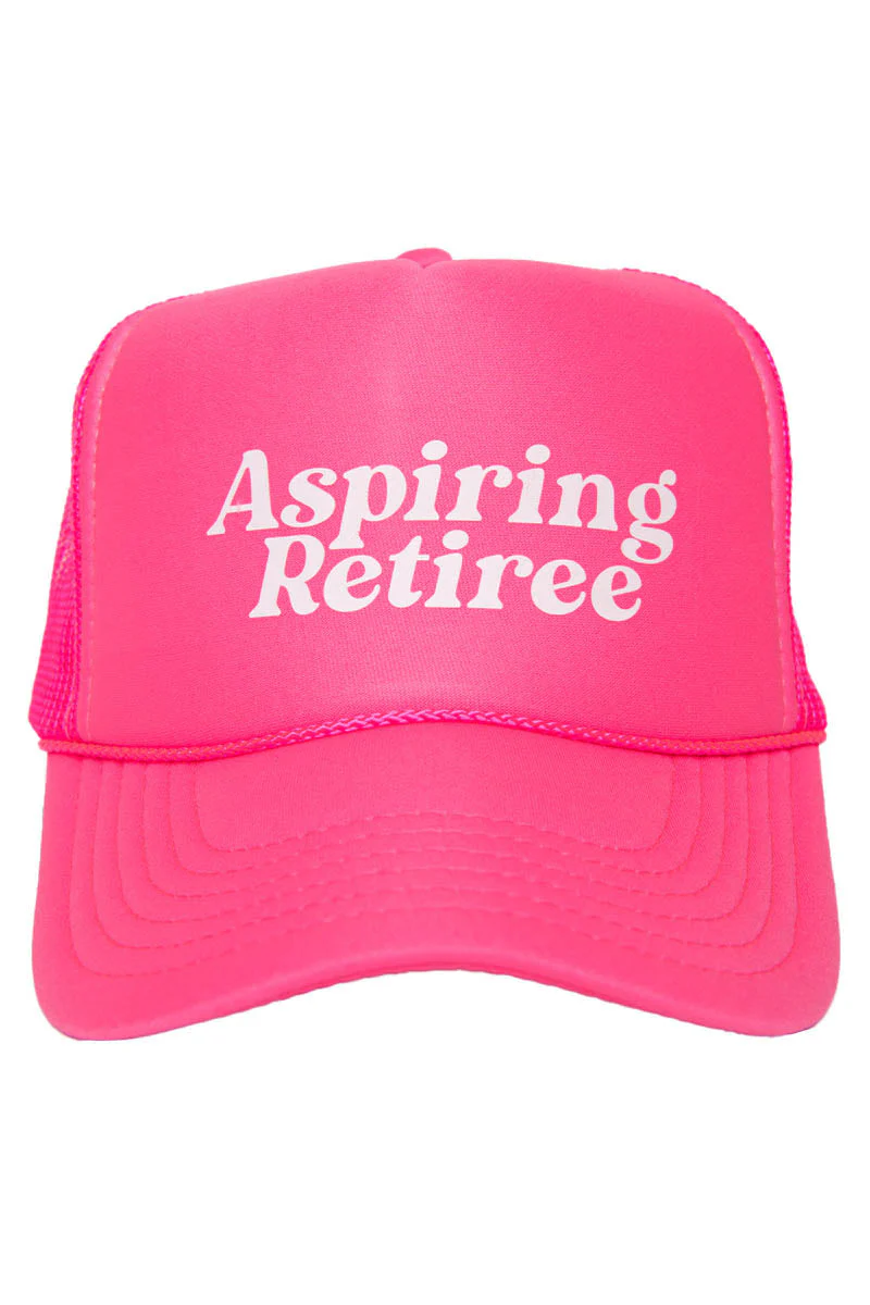Aspiring Retiree Funny Trucker Hat - Image 6