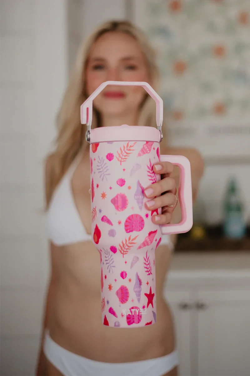 Beach Seashells Stainless Steel Tumbler - Image 2