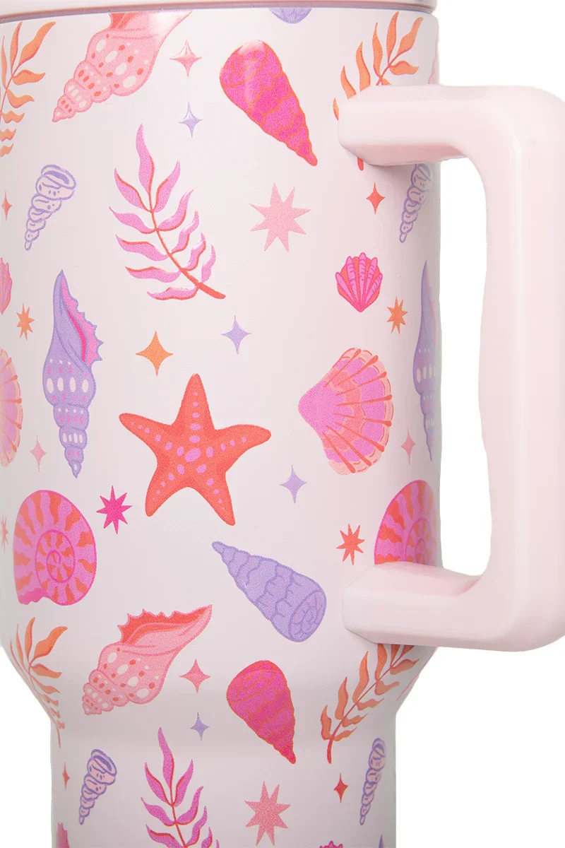 Beach Seashells Stainless Steel Tumbler - Image 4