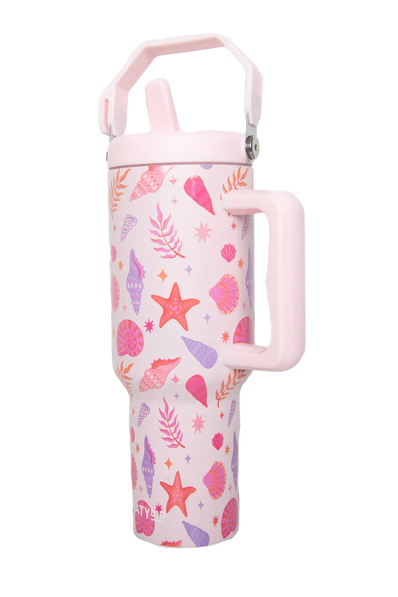 Beach Seashells Stainless Steel Tumbler - Image 5