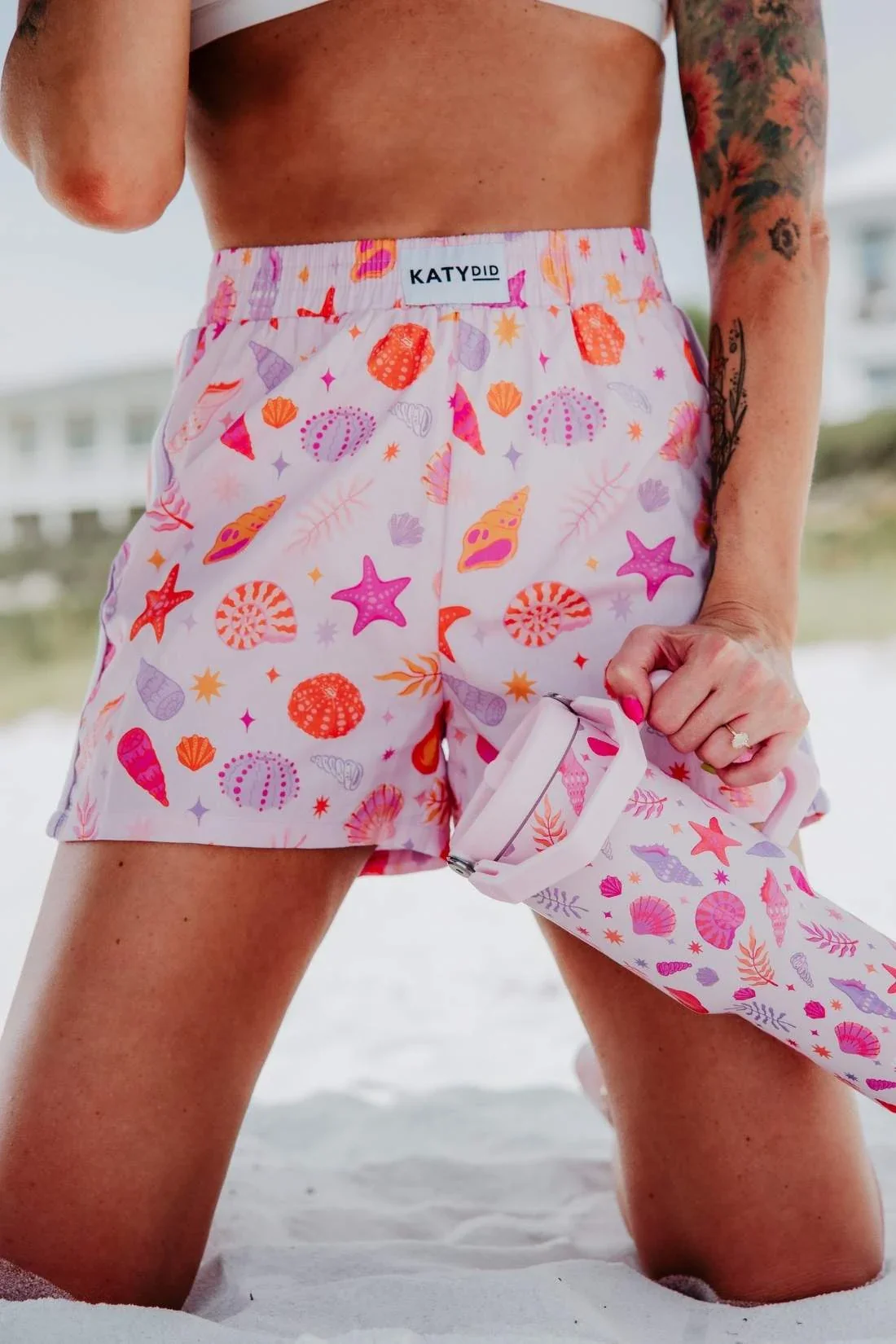 Beach Seashells Women's Boxer Shorts
