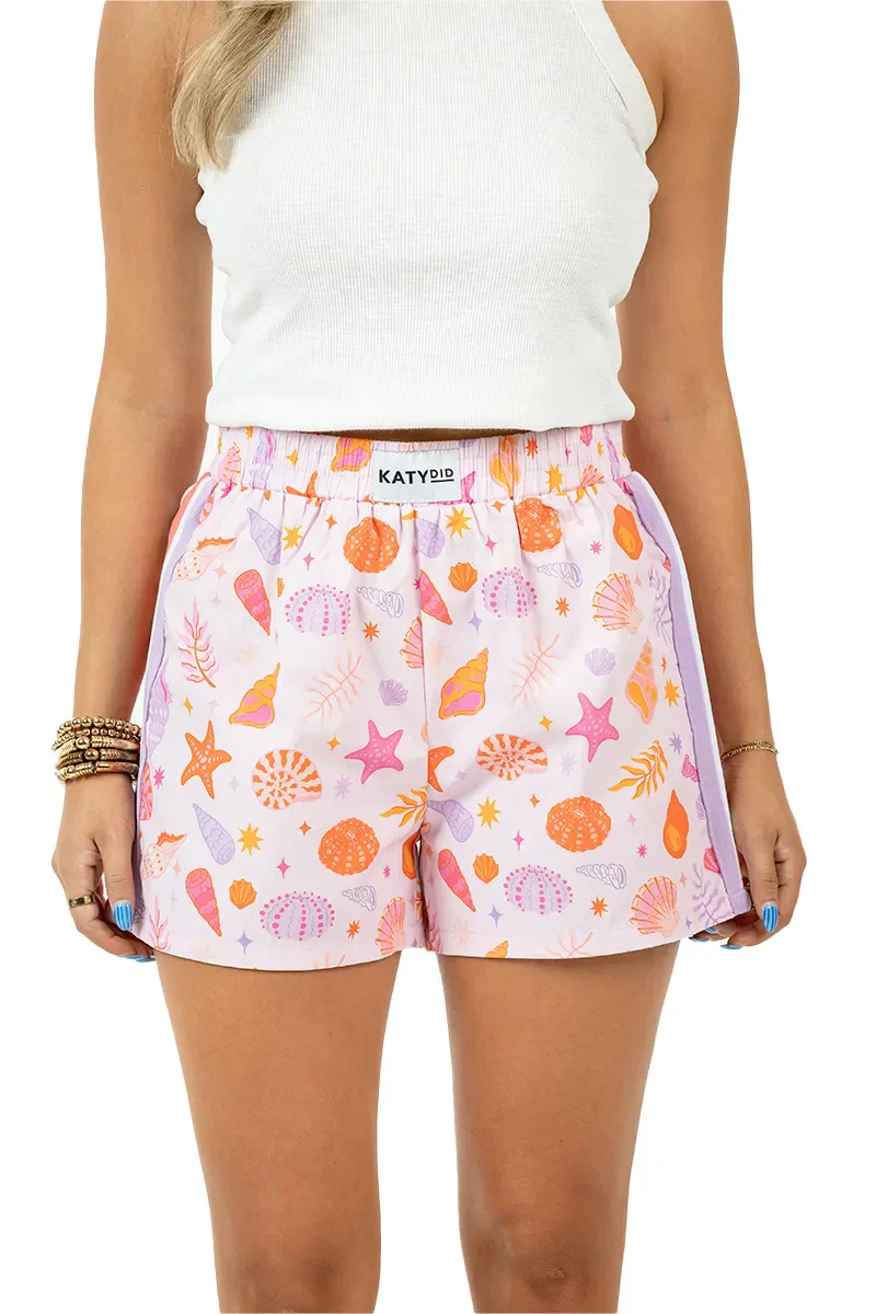 Beach Seashells Women's Boxer Shorts - Image 10