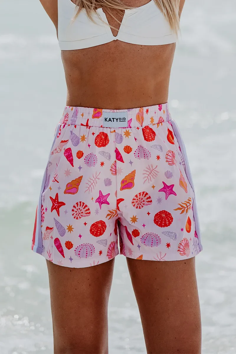 Beach Seashells Women's Boxer Shorts - Image 3