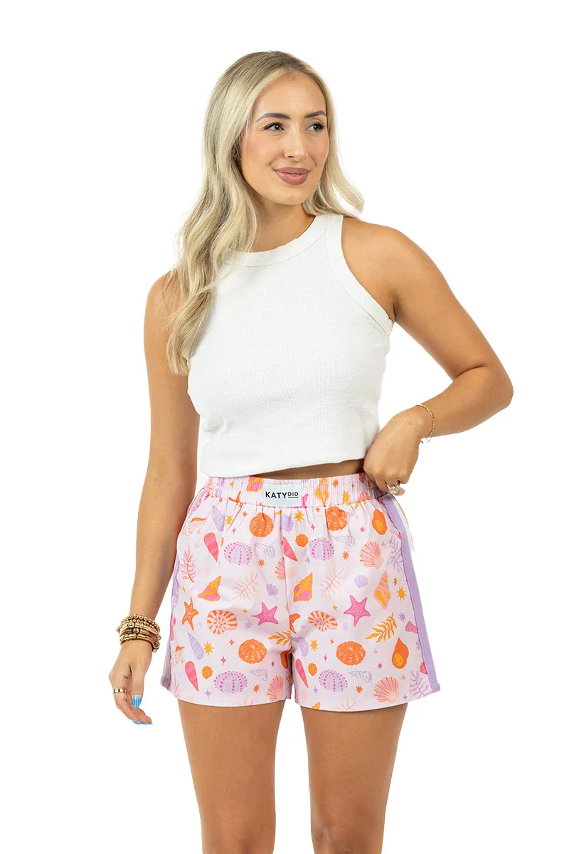 Beach Seashells Women's Boxer Shorts - Image 9