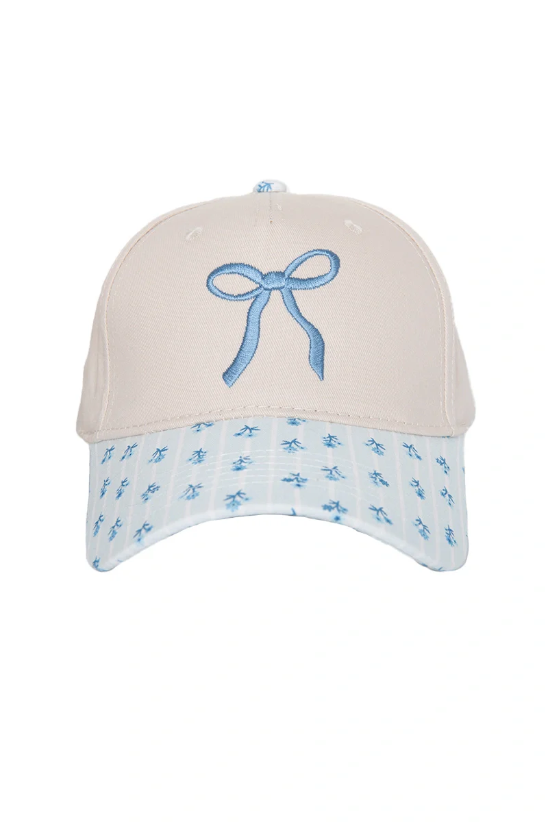 Coquette Bow Vintage Two-Toned Hat - Image 10
