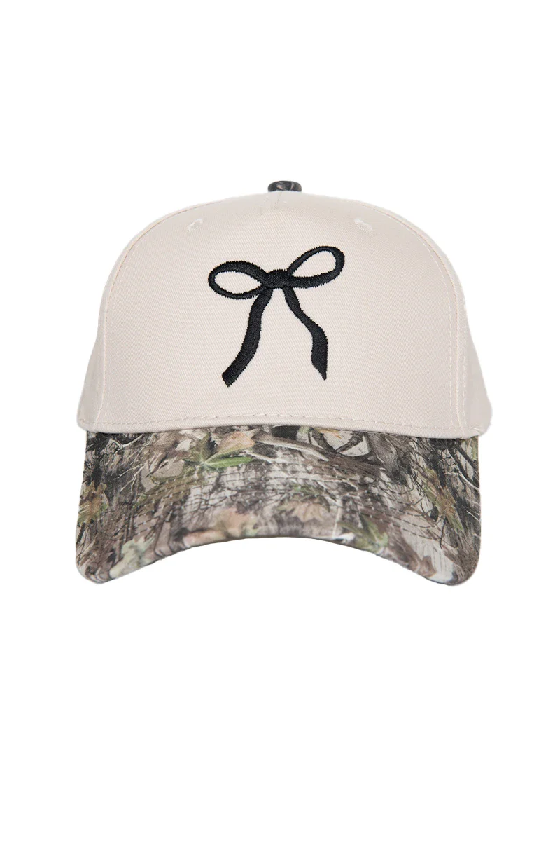 Coquette Bow Vintage Two-Toned Hat - Image 11