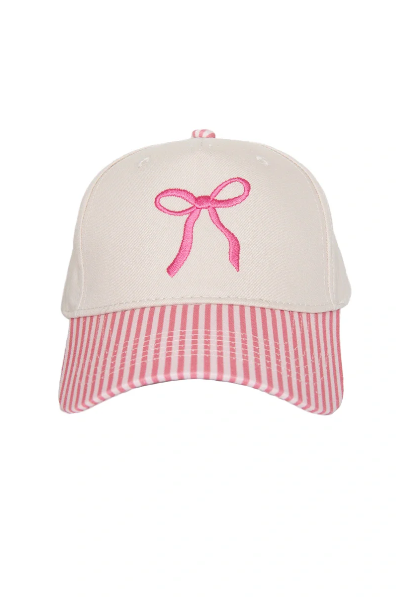 Coquette Bow Vintage Two-Toned Hat - Image 12