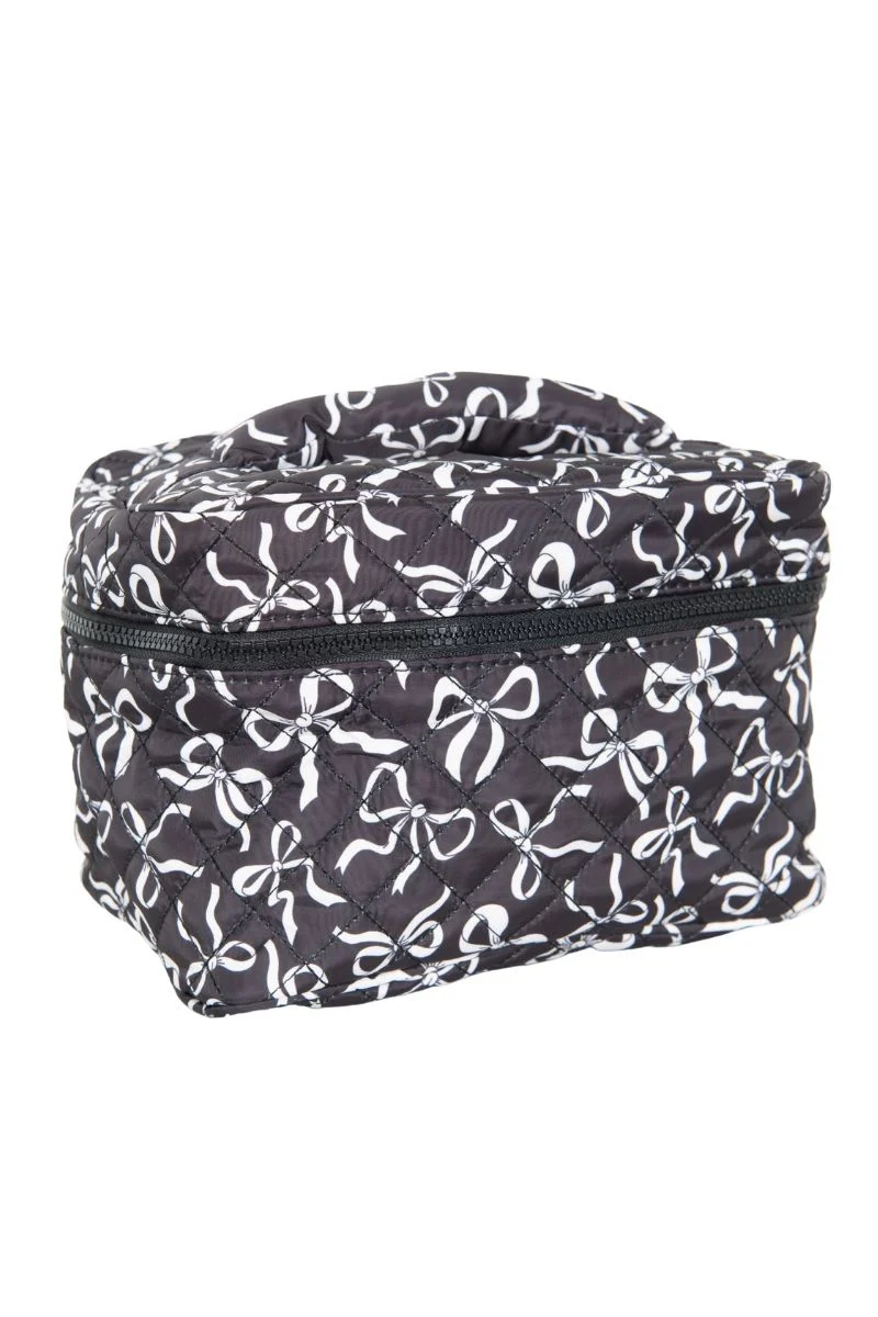 Black & White Coquette Bows All Over Makeup Bag - Image 3