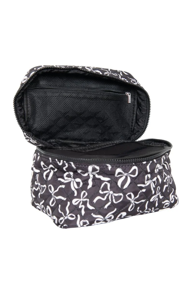 Black & White Coquette Bows All Over Makeup Bag - Image 5