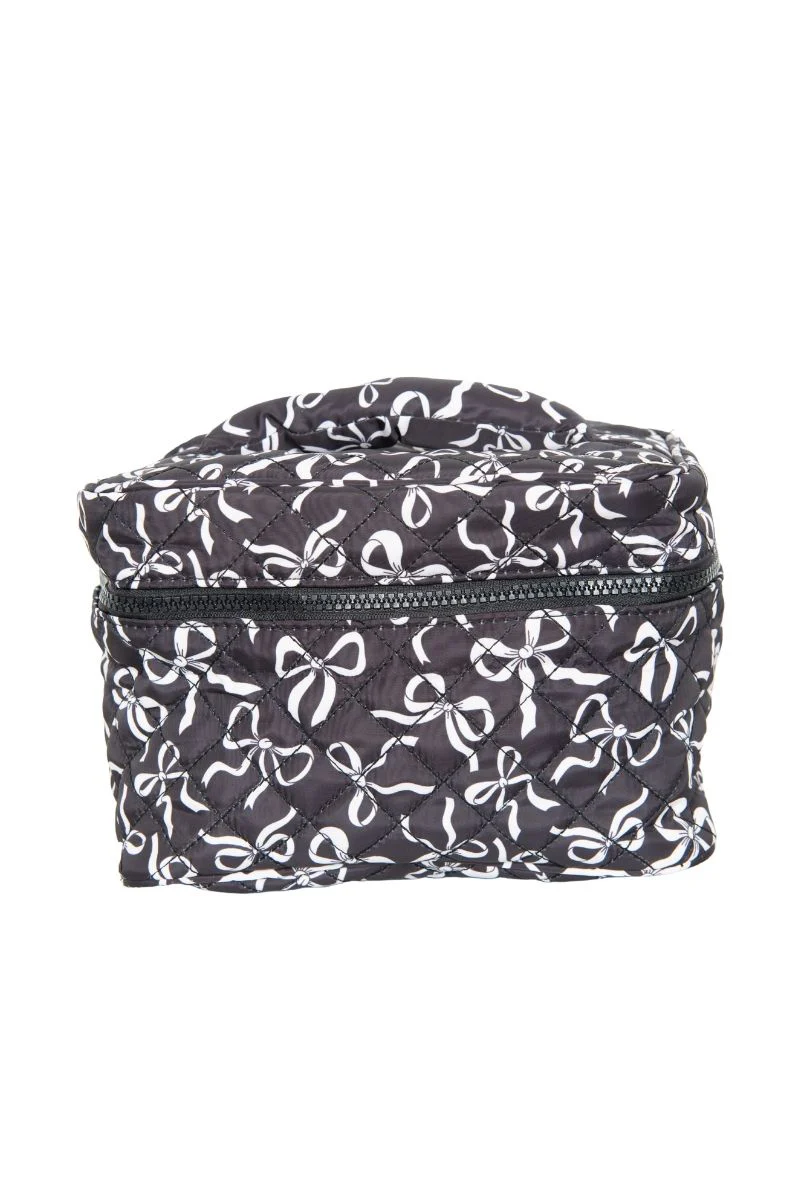 Black & White Coquette Bows All Over Makeup Bag - Image 6