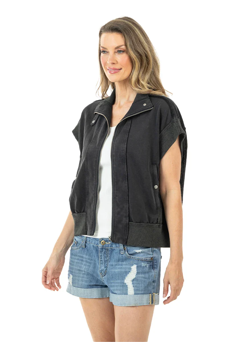 Black Women's Vest Lightweight - Image 5