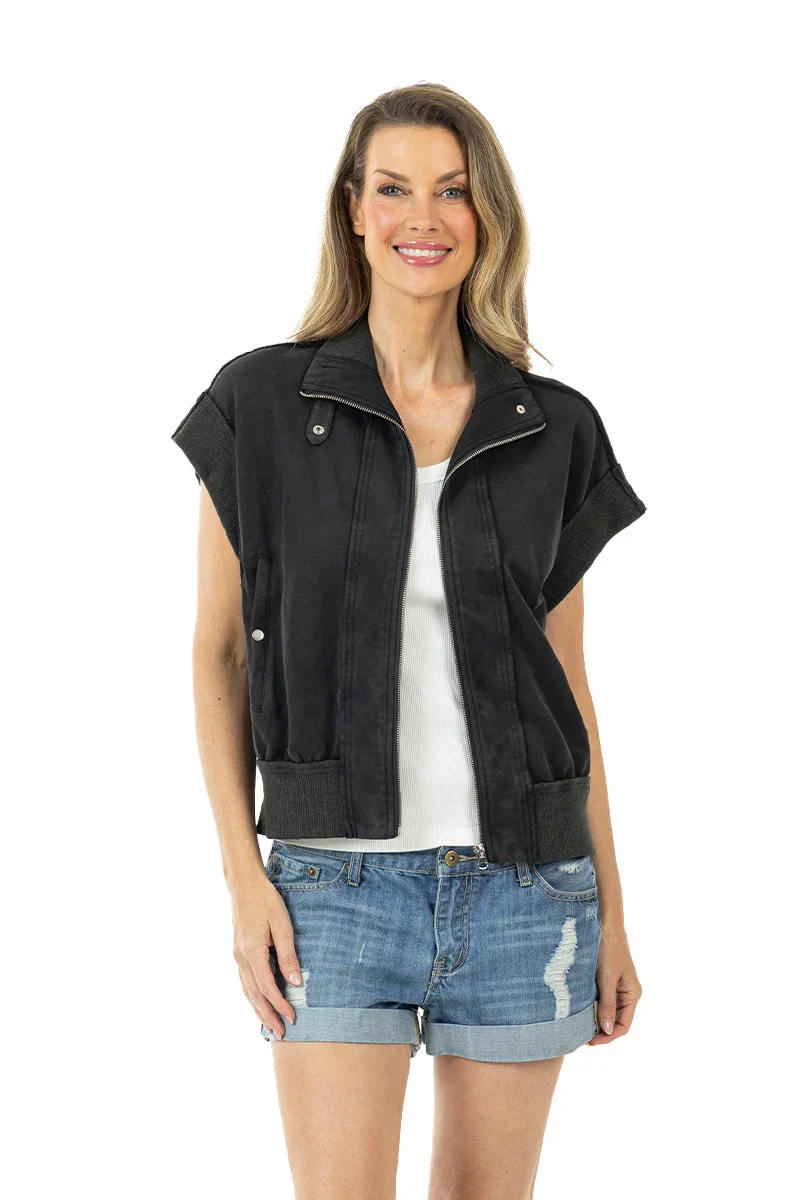 Black Women's Vest Lightweight - Image 7