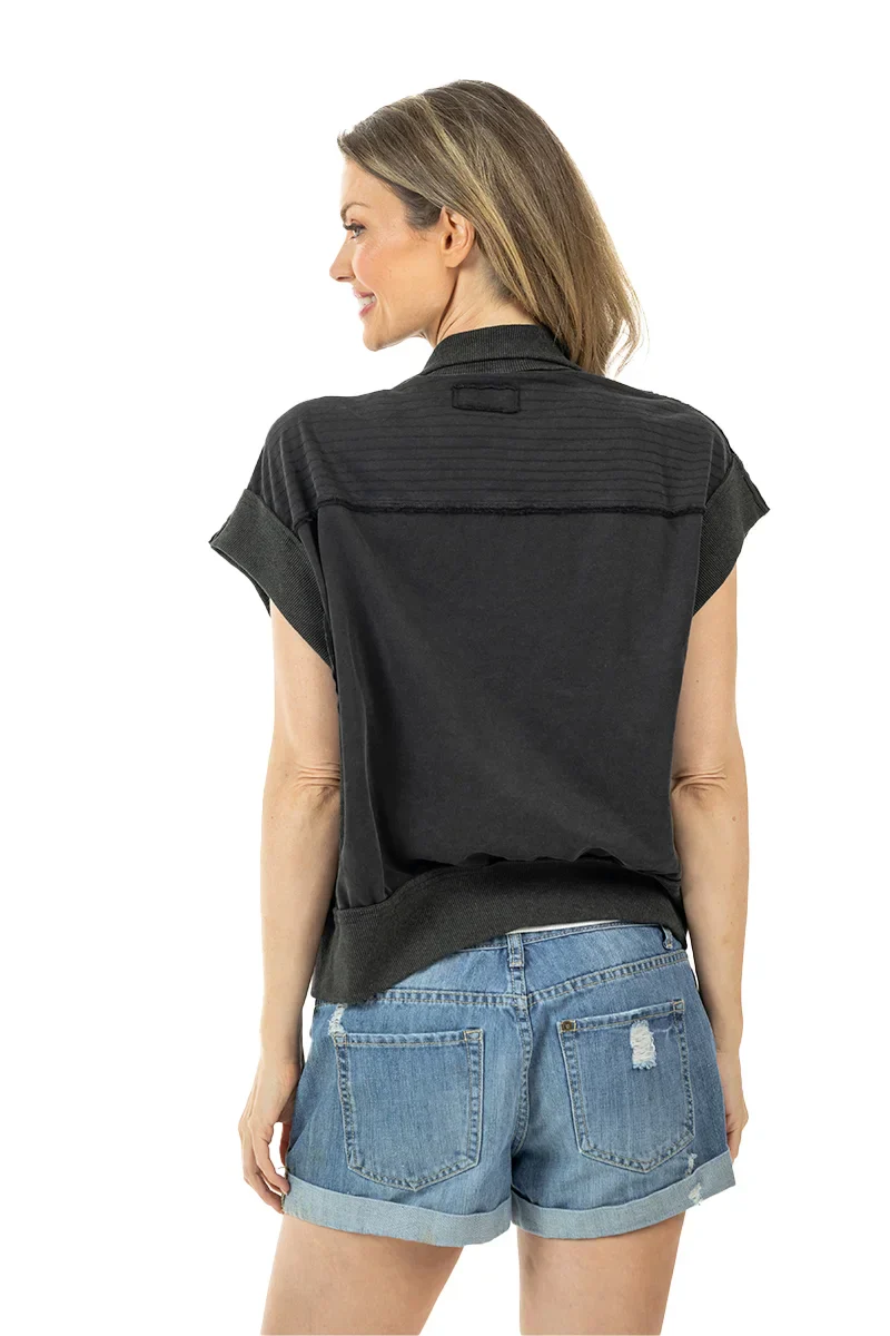 Black Women's Vest Lightweight - Image 8