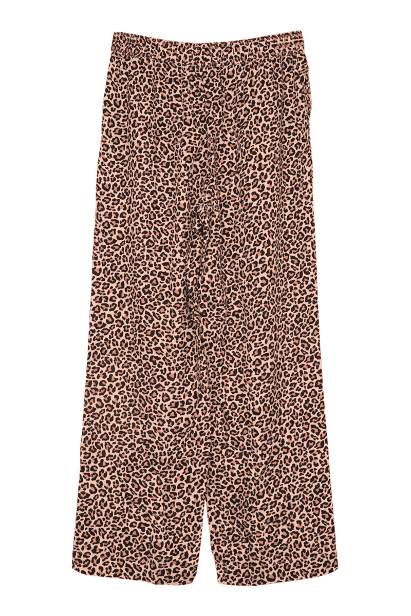 Brown Leopard Print Boxer Pants Women - Image 3