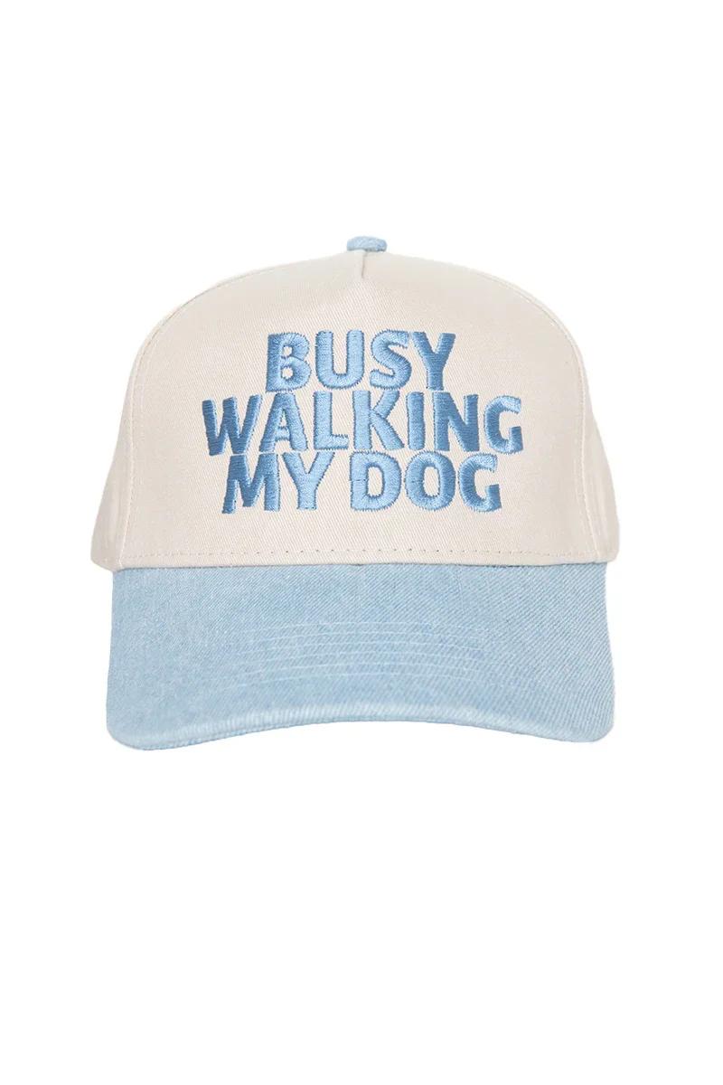 Busy Walking My Dog Vintage Trucker Hats - Image 7