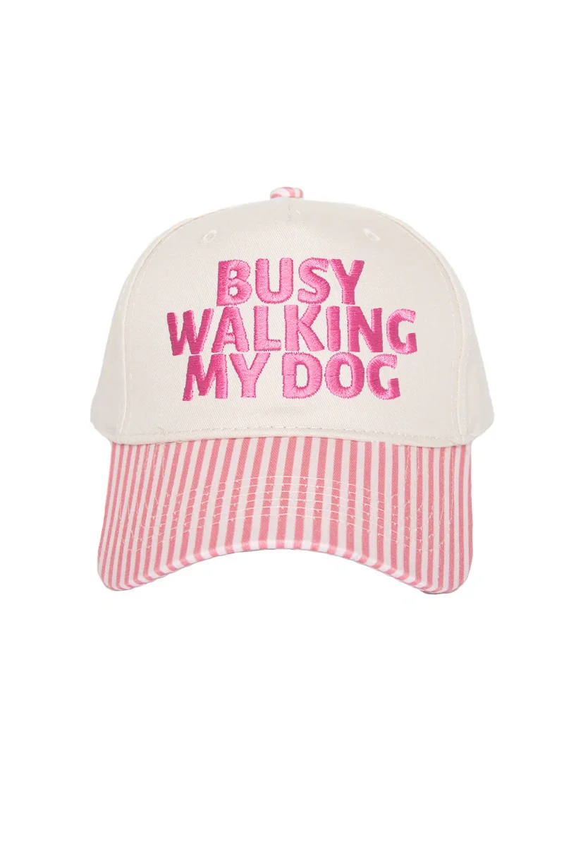 Busy Walking My Dog Vintage Trucker Hats - Image 8