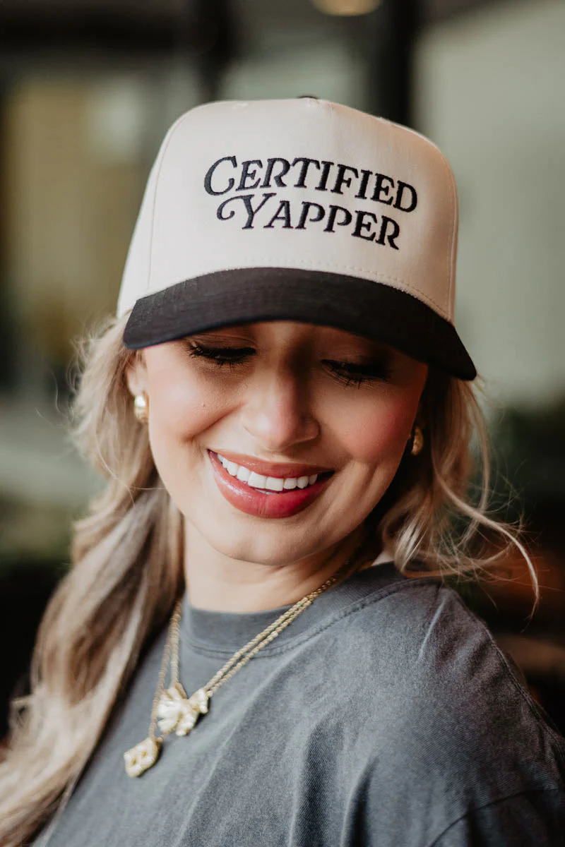 Certified Yapper Two-Toned Vintage Hat - Image 4