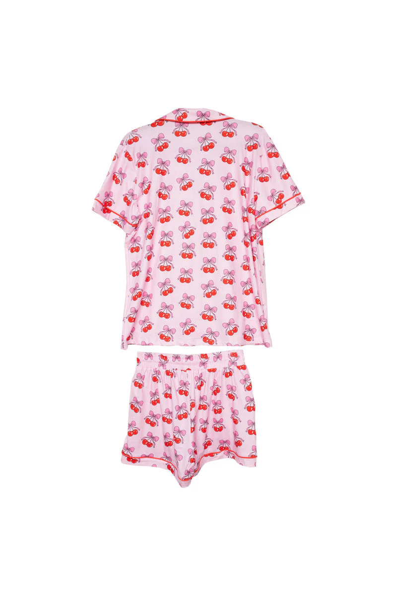 Cherry Bow Repeat Two Piece PJ Set - Image 6