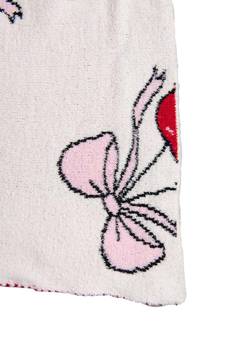 Cherry Bows All Over Throw Blanket - Image 6