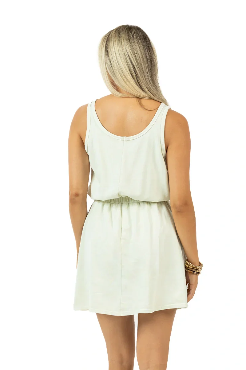Cream Summer Mini Dress - Image 6