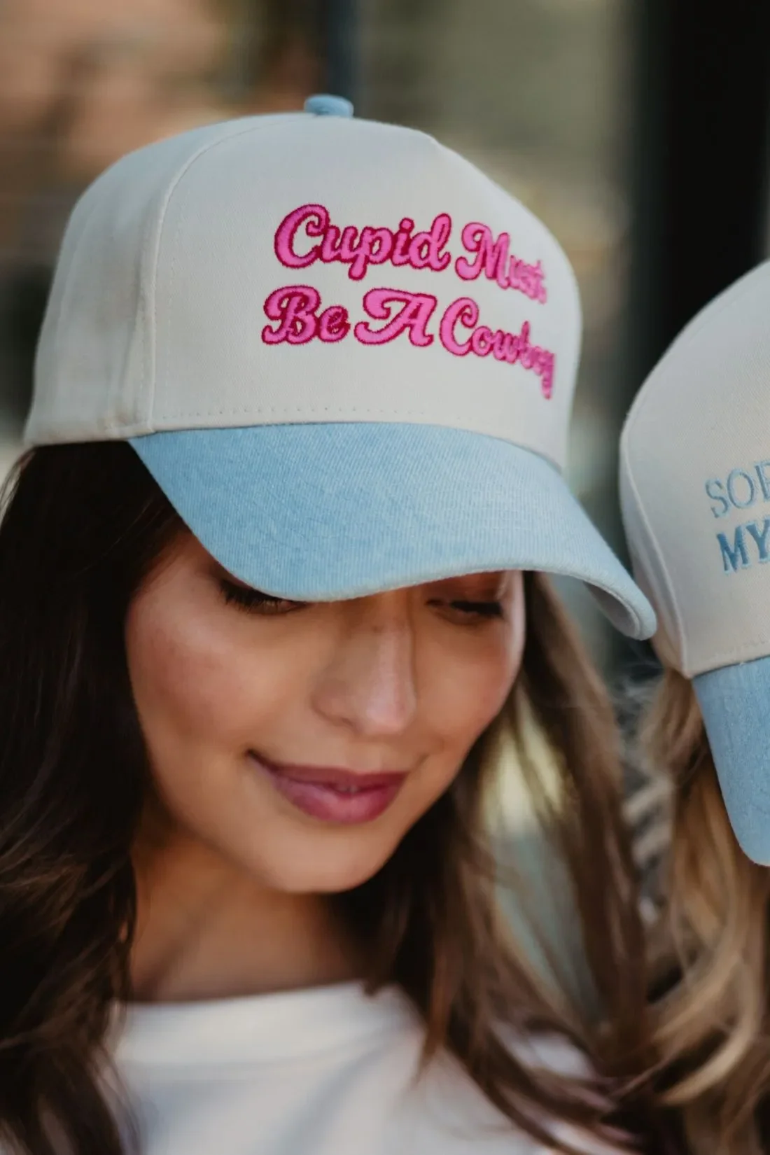 Cupid Must Be A Cowboy Trucker Cap - Image 4