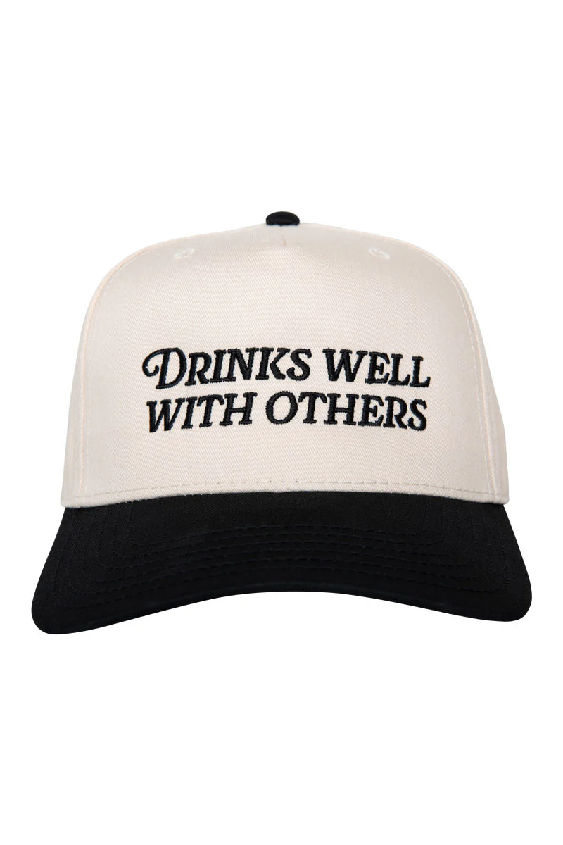 Drinks Well With Others Two-Toned Vintage Hat - Image 7