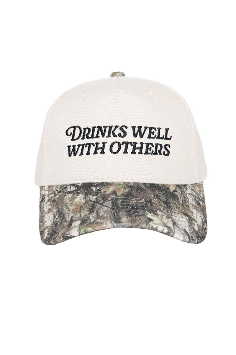 Drinks Well With Others Two-Toned Vintage Hat - Image 9