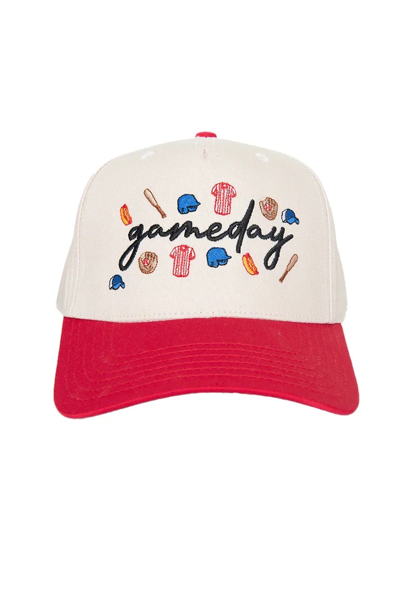 Gameday Baseball Doodles Vintage Trucker Hats for Women - Image 7