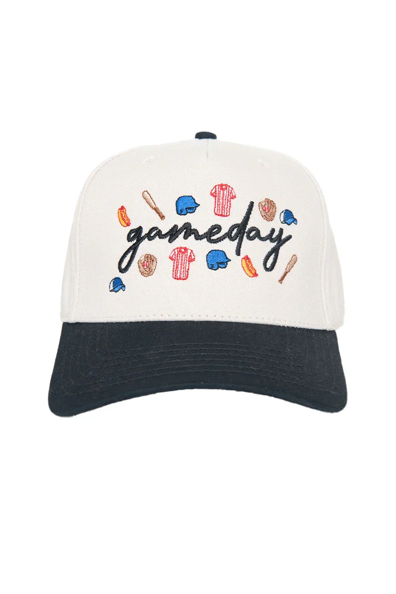Gameday Baseball Doodles Vintage Trucker Hats for Women - Image 9