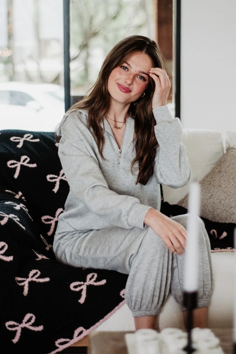 Gray Pullover Jogger Set - Image 3