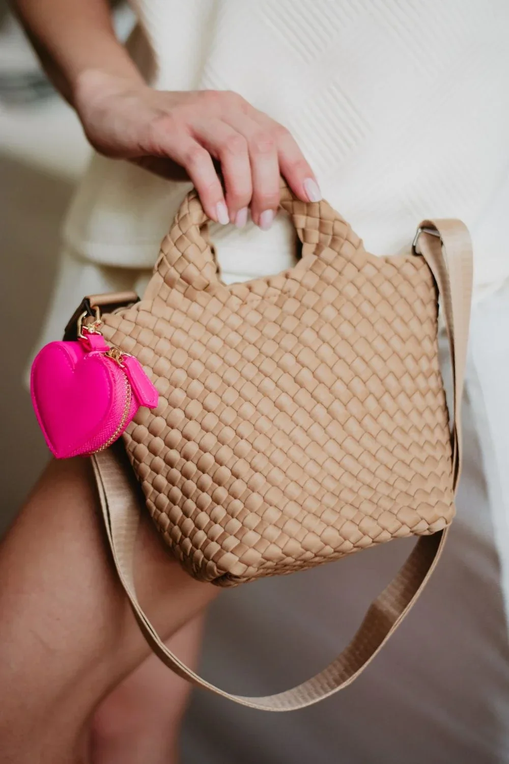 Heart Coin Purse Keychain