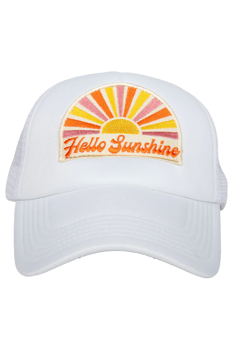 Hello Sunshine Trucker Hat (White Foam) - Image 3