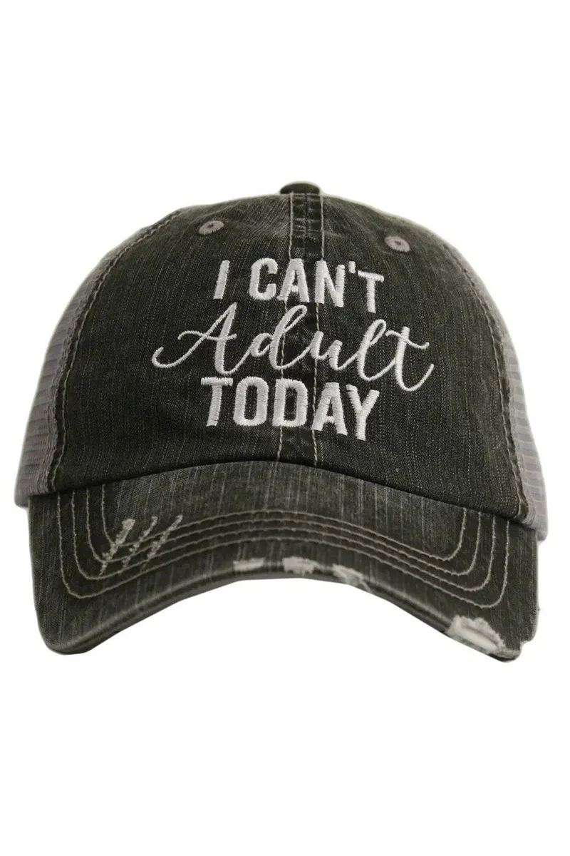 I Can't Adult Today Trucker Hat - Image 4