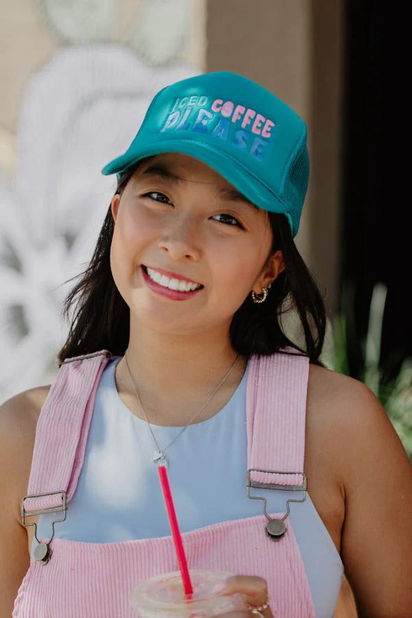 Iced Coffee Please Foam Trucker Hat - Image 3