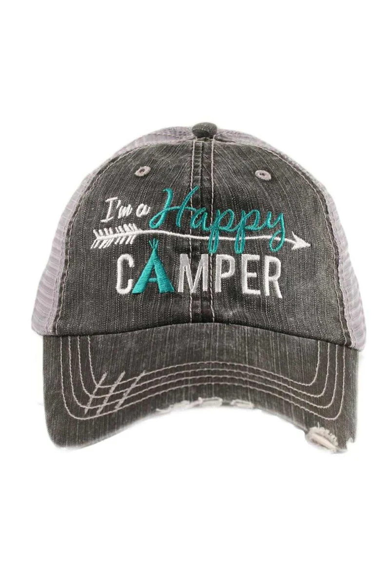 I'm A Happy Camper Trucker Hat - Image 3