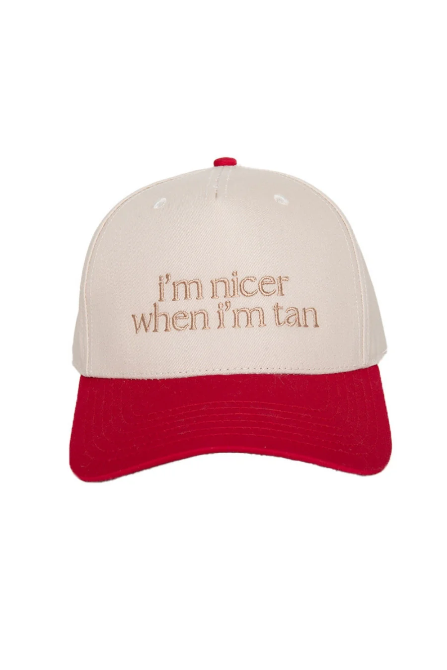 I'm Nicer When I'm Tan Funny Two-Toned Vintage Hats - Image 18