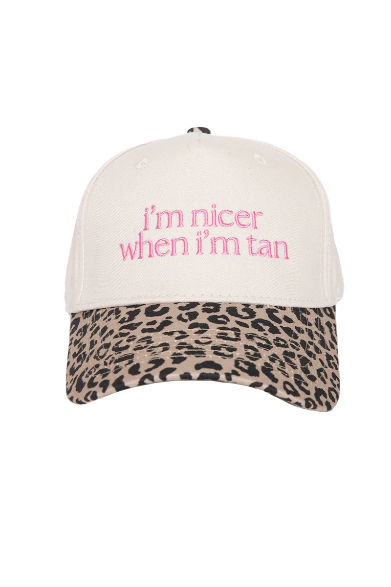 I'm Nicer When I'm Tan Funny Two-Toned Vintage Hats - Image 21