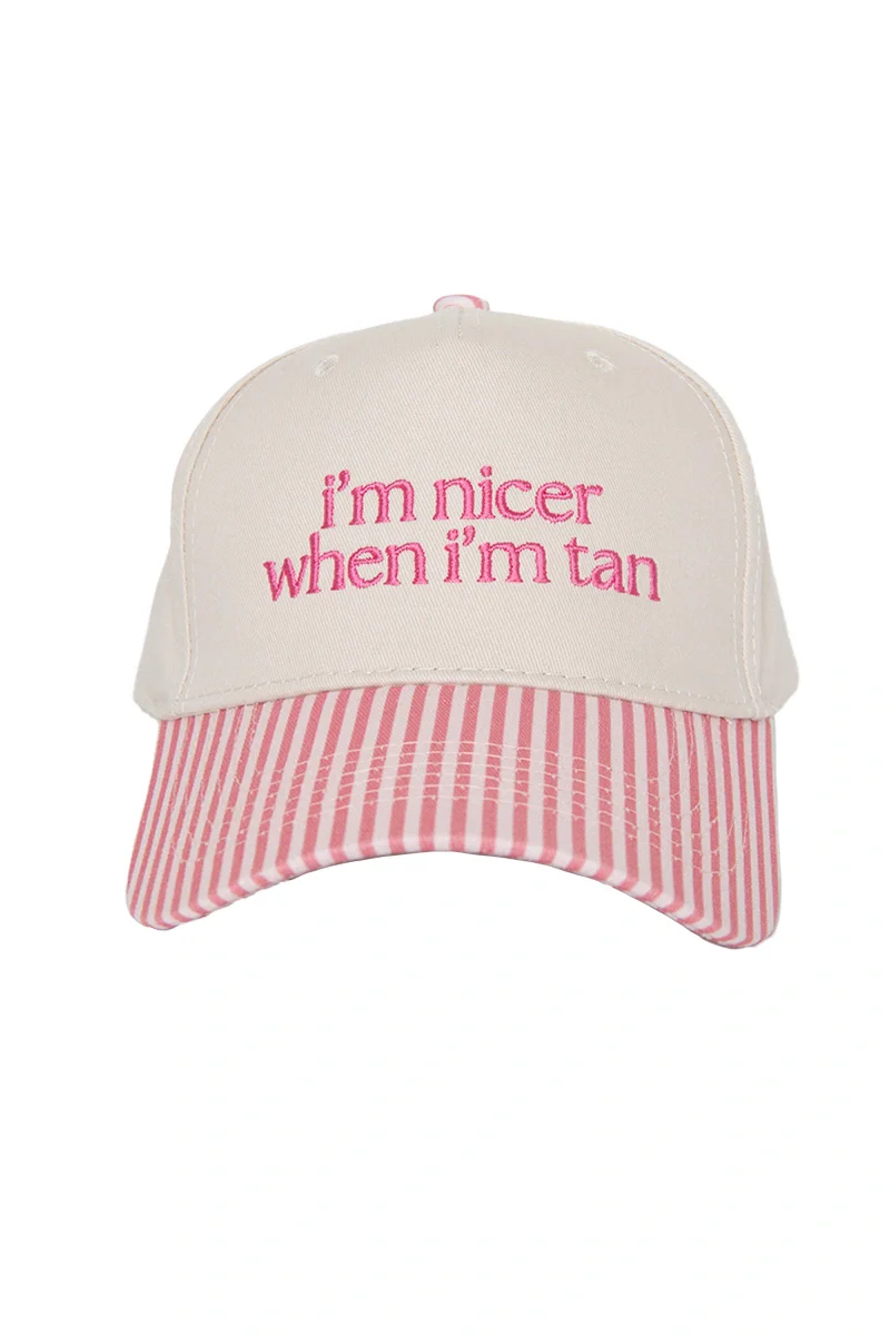 I'm Nicer When I'm Tan Funny Two-Toned Vintage Hats - Image 22