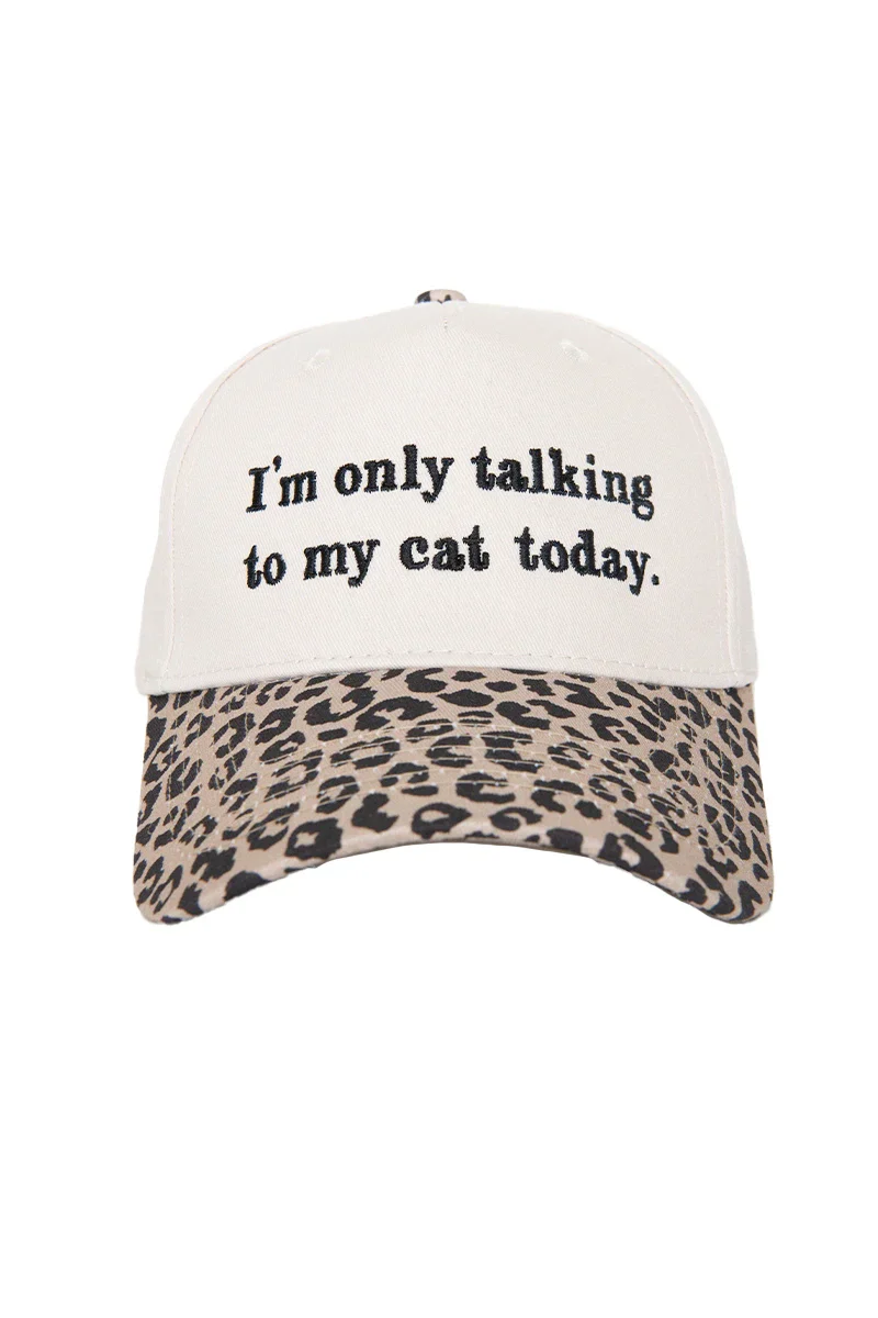 I'm Only Talking To My Cat Today Trucker Hats Vintage - Image 6