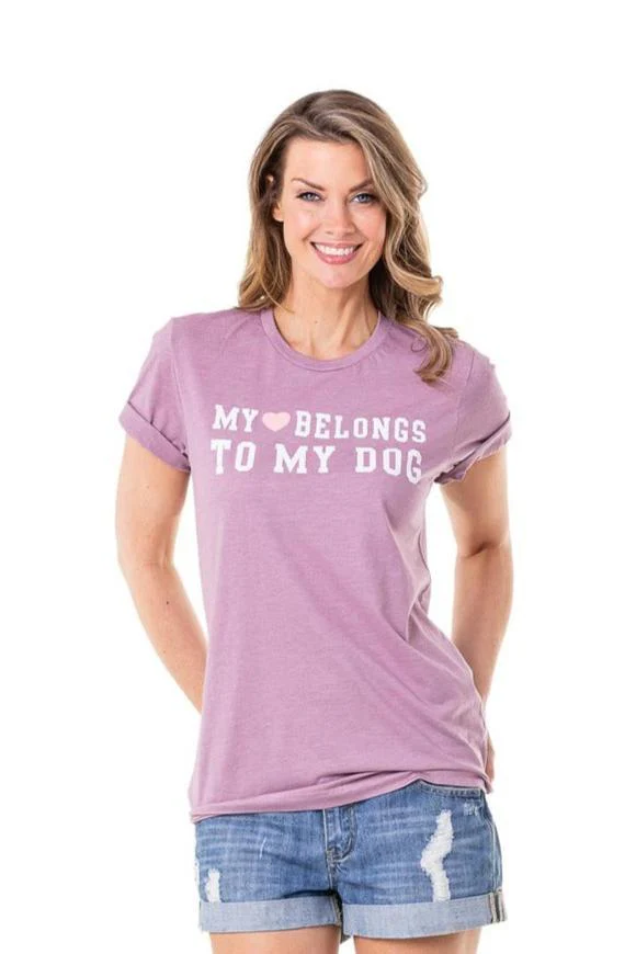 My Heart Belongs to My Dog Graphic Tees - Image 3