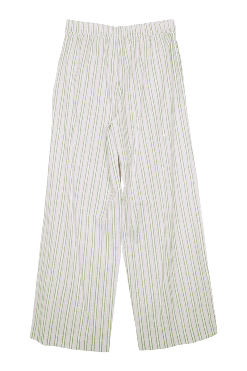 Light Pink and Green Striped Boxer Lounge Pants - Image 4