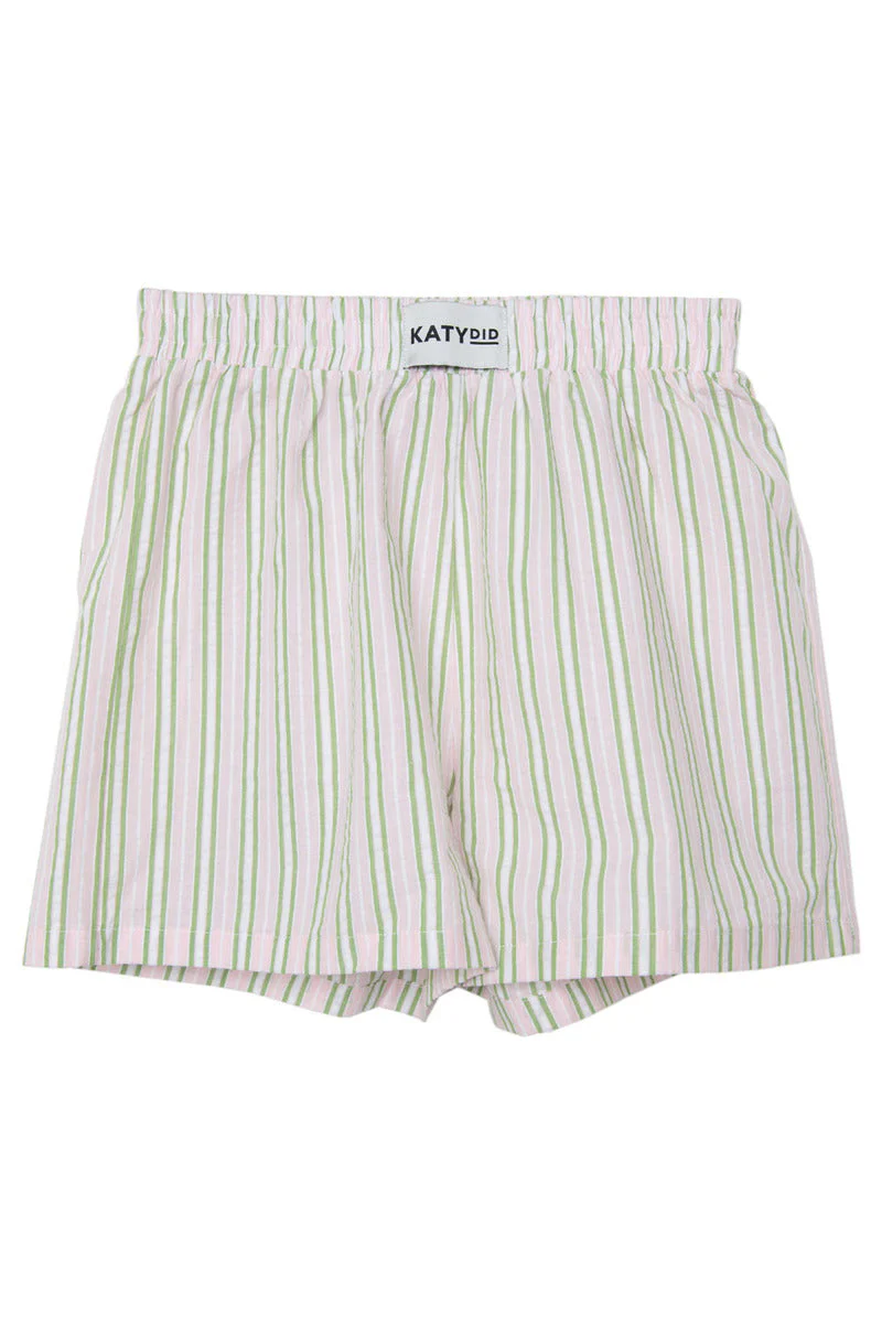 Light Pink and Green Striped Boxers - Image 3