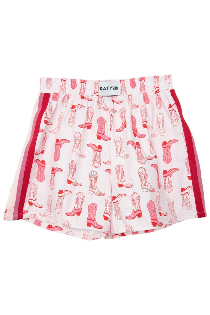 Light Pink Western Boots Boxers with Patterns - Image 3