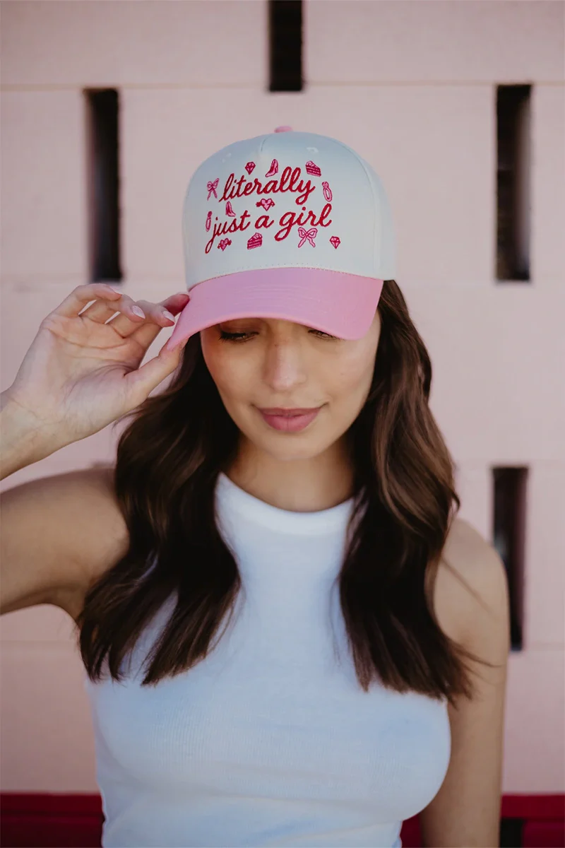 Literally Just A Girl Doodles Classic Trucker Hat - Image 4