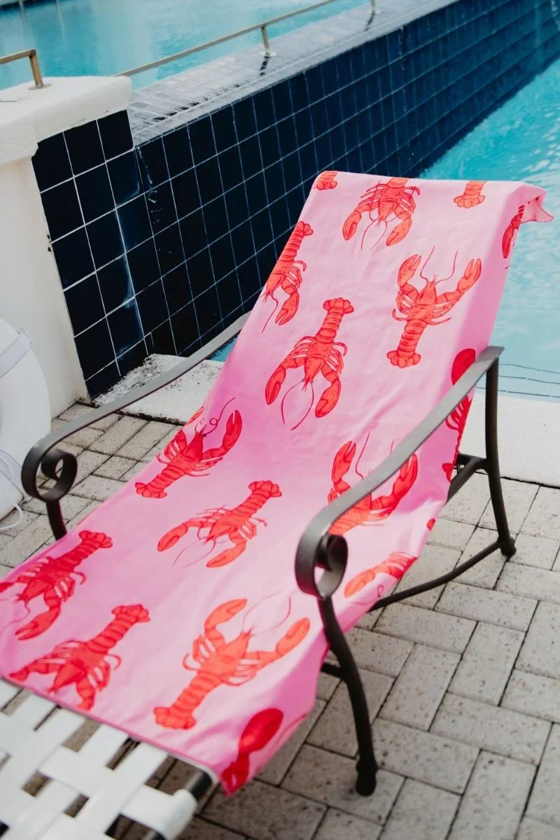 Lobster Reversible Quick Dry Towel - Image 4
