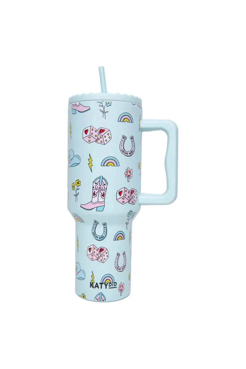Lucky Girl Western 38 Oz Tumbler - Image 3
