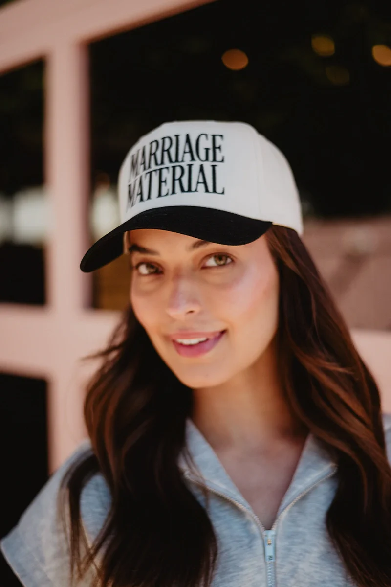 Marriage Material Two-Toned Retro Hat - Image 5