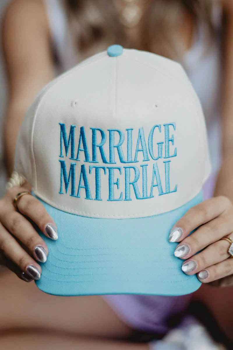 Marriage Material Two-Toned Retro Hat - Image 9